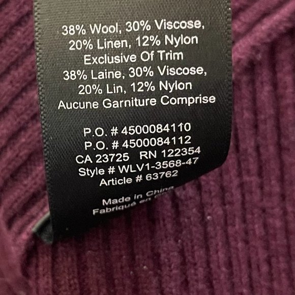 Babaton Kitano Cross Back Sweater - Burgundy - Picture 4 of 7